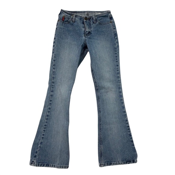 Vintage Y2K Mudd Jeans Junior's Size 0 – 100% Cotton Low Rise Bootcut Denim - Picture 2 of 9